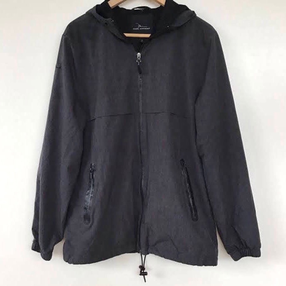 Marc Anthony Gray Windbreaker Slim Fit